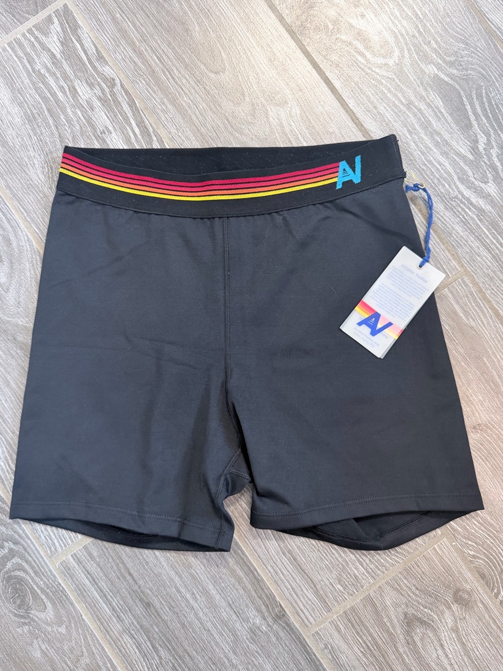 🎉NEW🎉 Aviator Nation Black High-Rise Bike Shorts size small new with tags